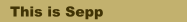 This is Sepp